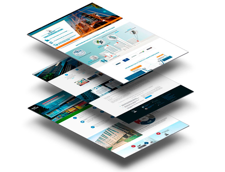 сайт визитка конструктор сборка