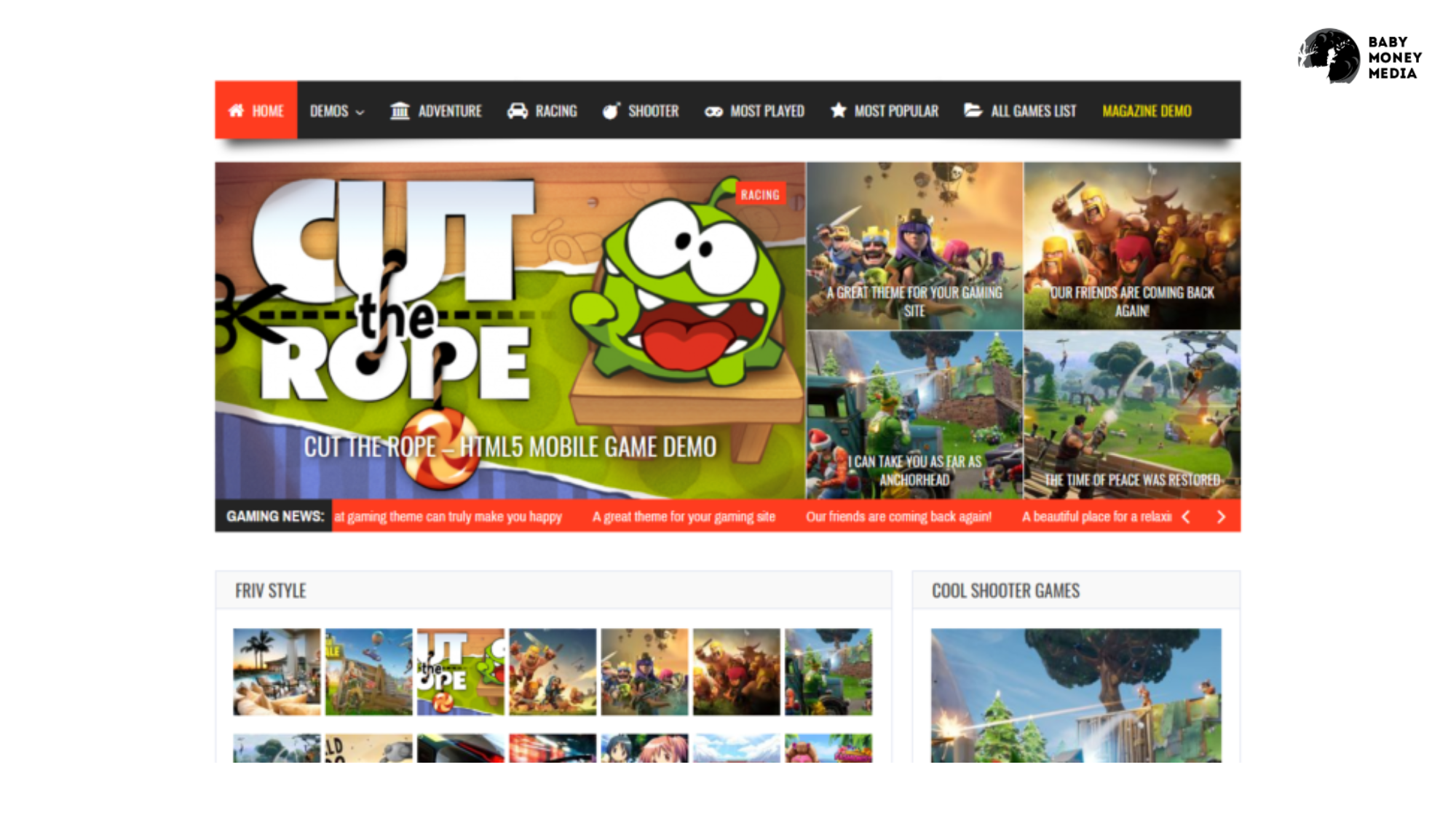 Создание игрового сайта